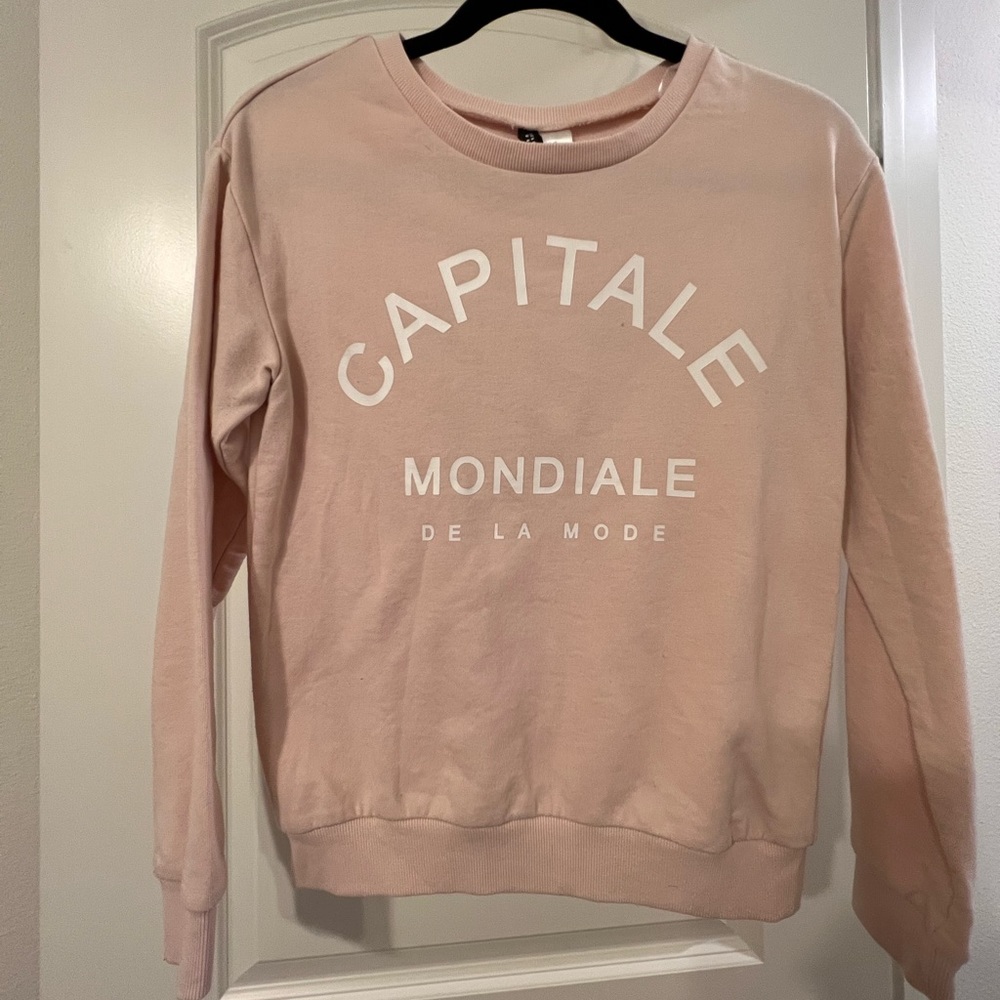Blush H&M sweatshirt size xs